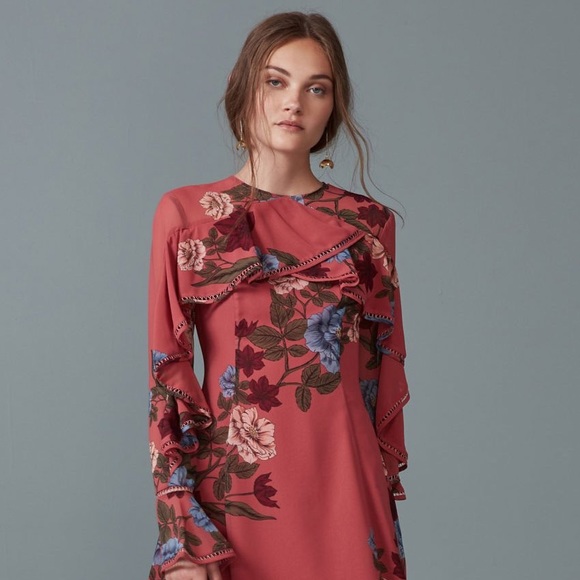 SOLD ✋ KEEPSAKE 🌺 Floral Spice Ruffled Mini NWT - Picture 5 of 6